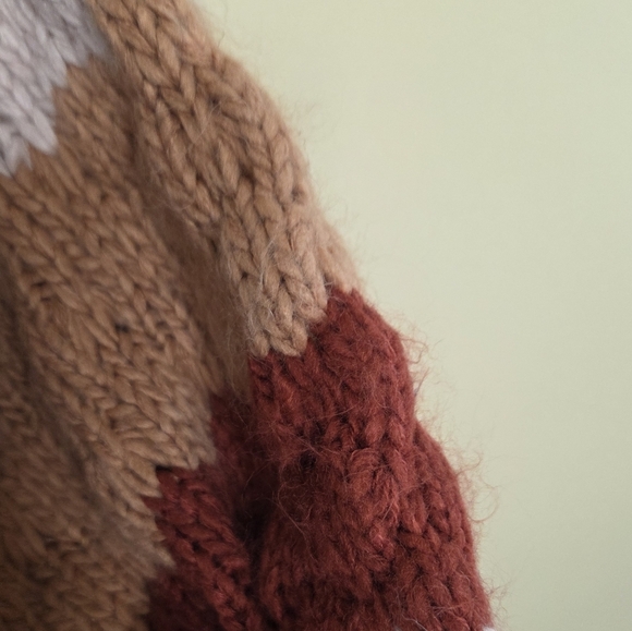 Altar'd State | Fuzzy Chunky Knit Mockneck Cropped Sweater Size Small - Picture 5 of 6